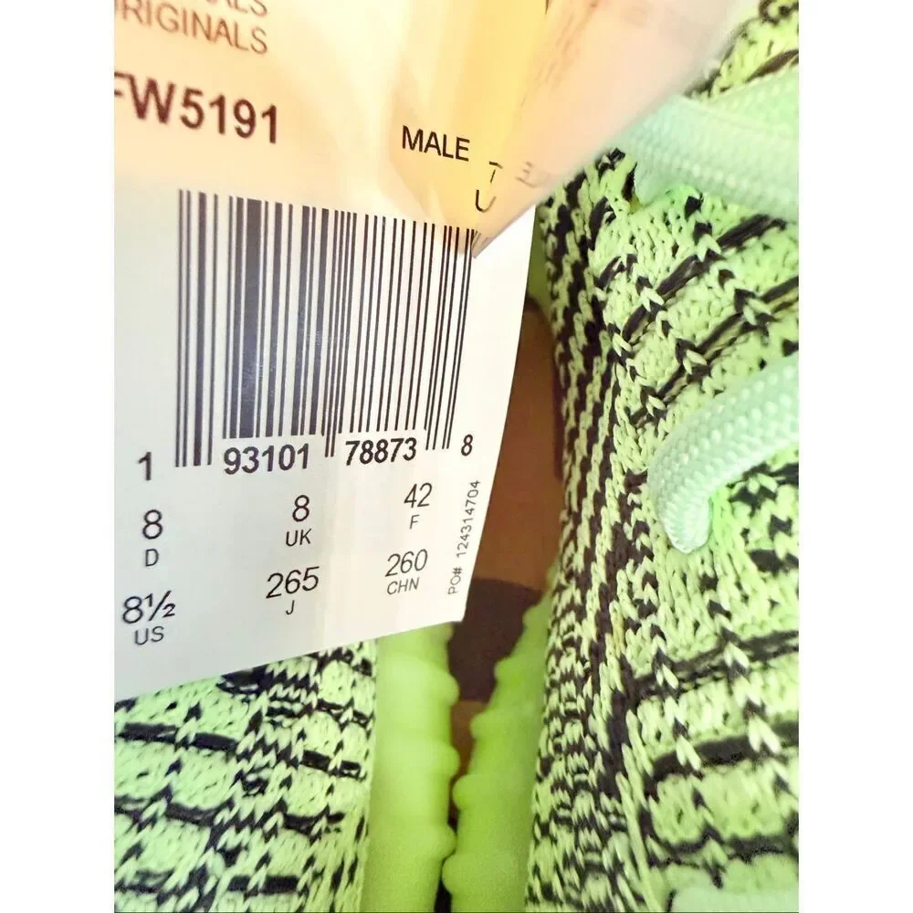 Adidas Yeezy Men's Boost 350 V2 Yeezreel Non-Reflective Sneaker Shoes Sz 8.5 NWT